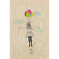 Carte en bois above my head envolée W