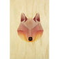 Wood postcard animals fox W