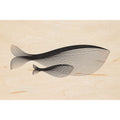 Carte en bois animals whale W