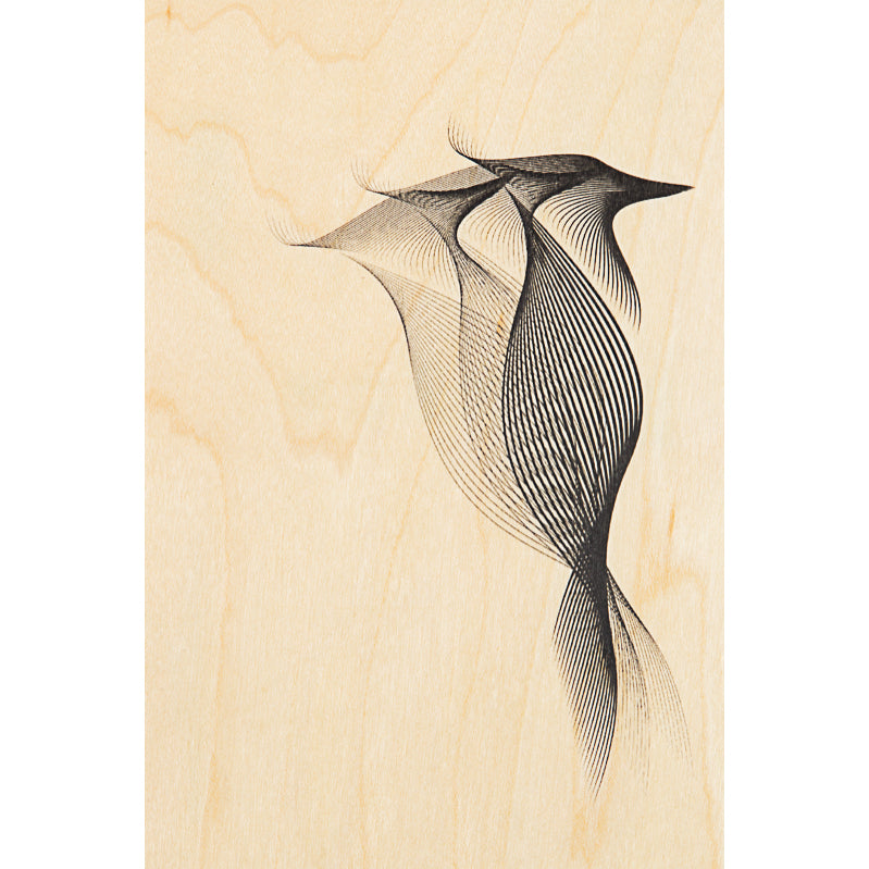 Carte en bois animals woody W