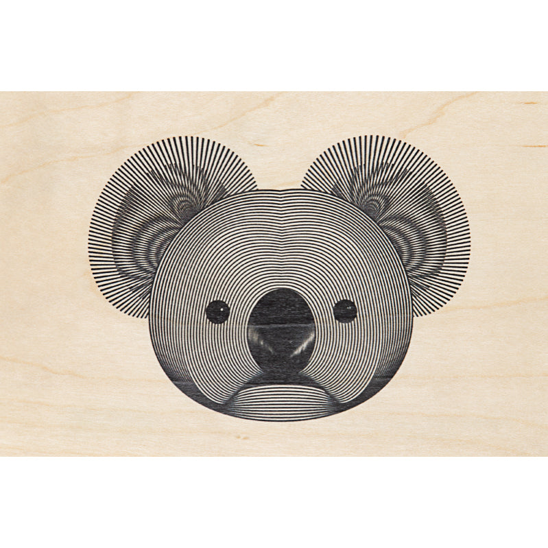 Carte en bois animals koala W