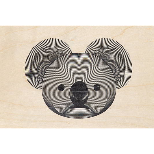 Carte en bois animals koala W