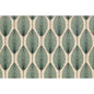 Wood postcard art deco leaves W