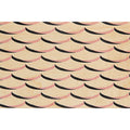 Carte en bois art deco pink waves W