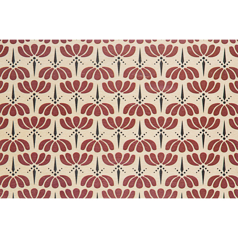Wood postcard art deco pumpkins W