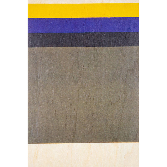 Carte en bois BNF colors jaune kaki W