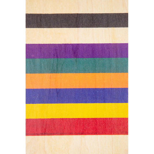 Carte en bois BNF colors multicolore W