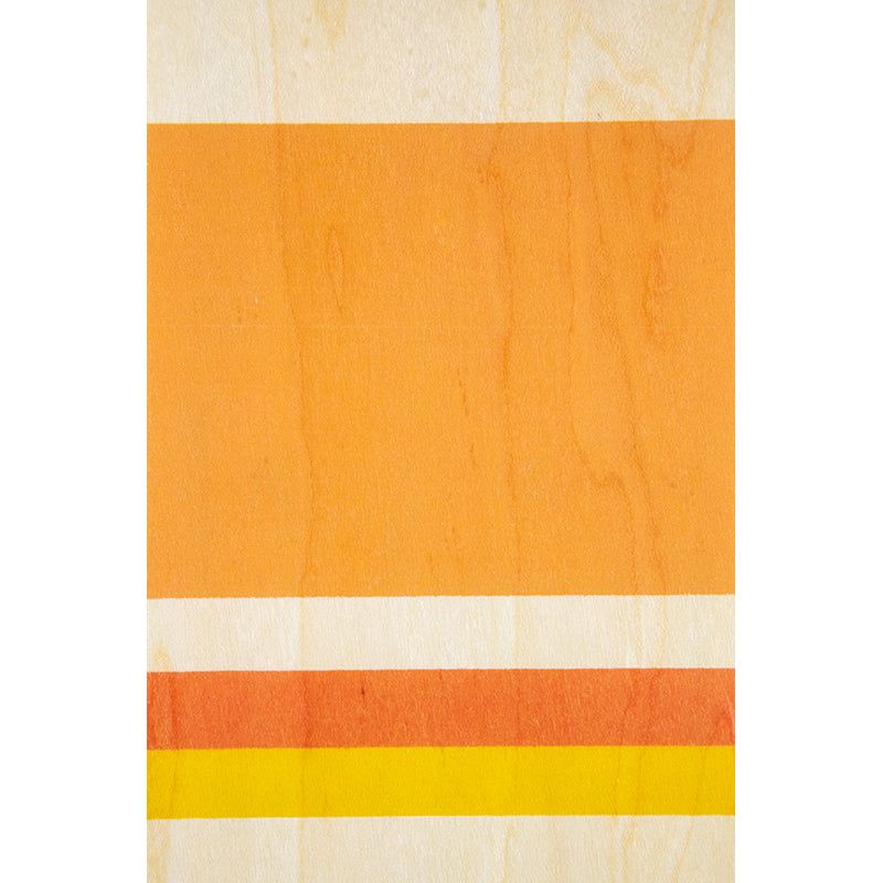Carte en bois bnf colors orange W