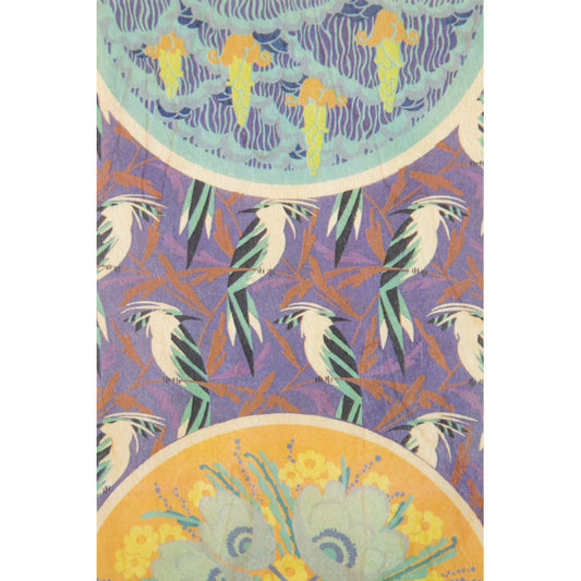 Carte en bois BNF motifs aigrettes W