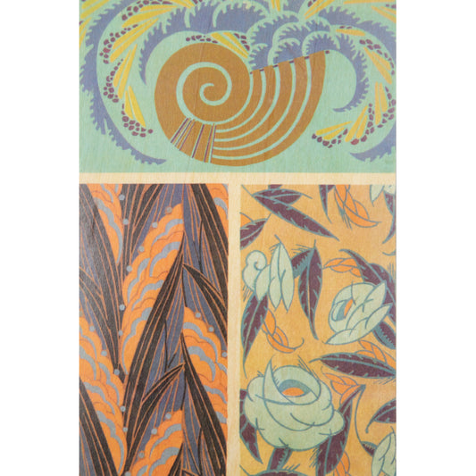 Carte en bois BNF motifs coquillage W