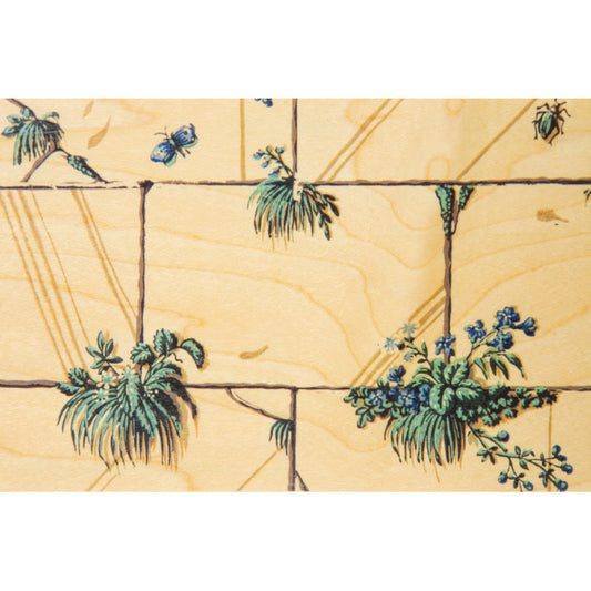 Carte en bois BNF papiers peints mur W