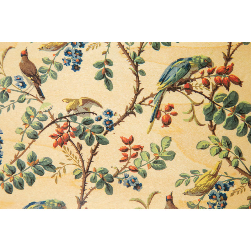 Carte en bois bnf papiers peints perroquet W