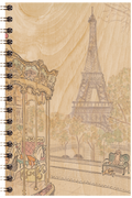 Carnet en bois parisian displays Tour Eiffel W