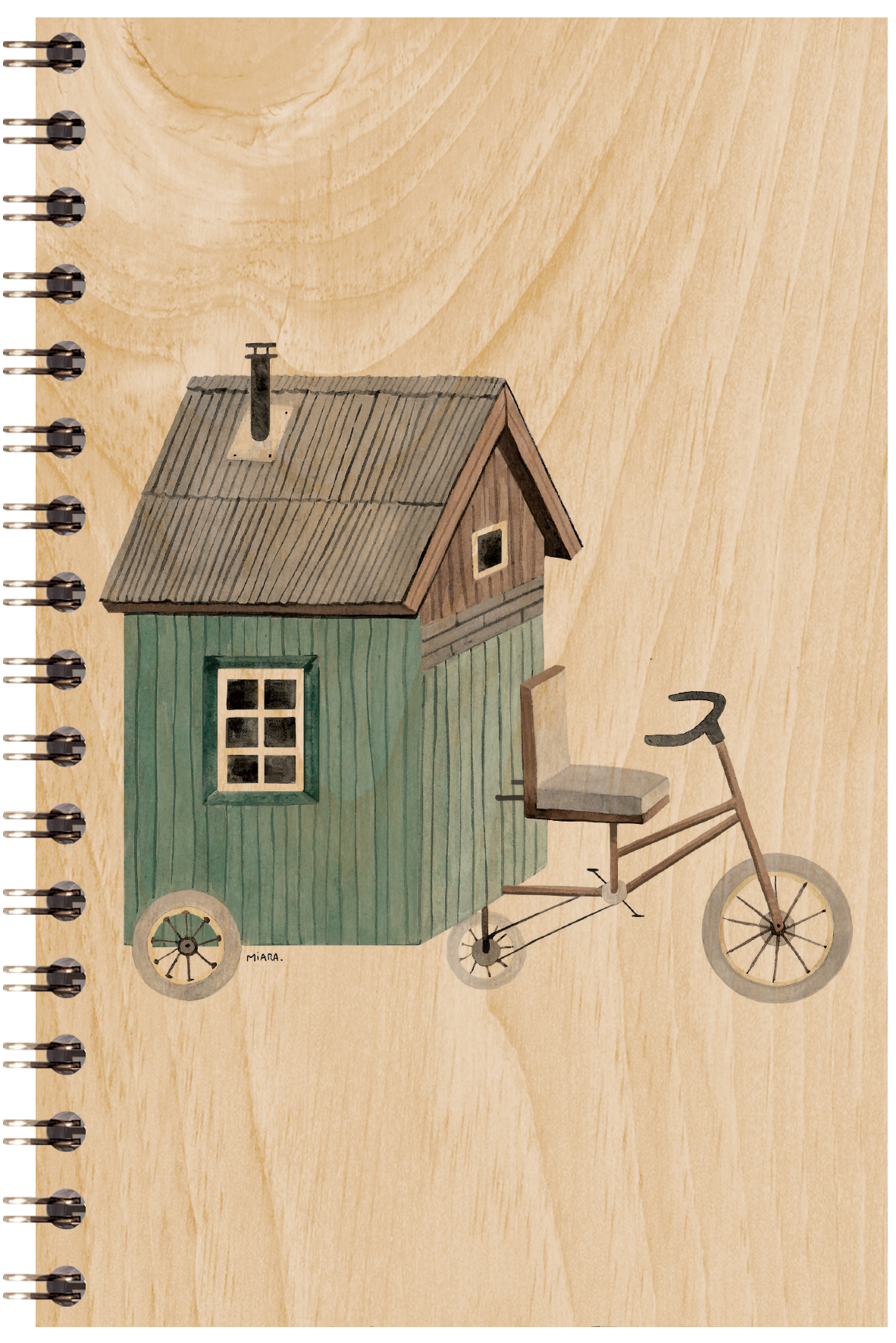 Carnet en bois winter home on wheels W