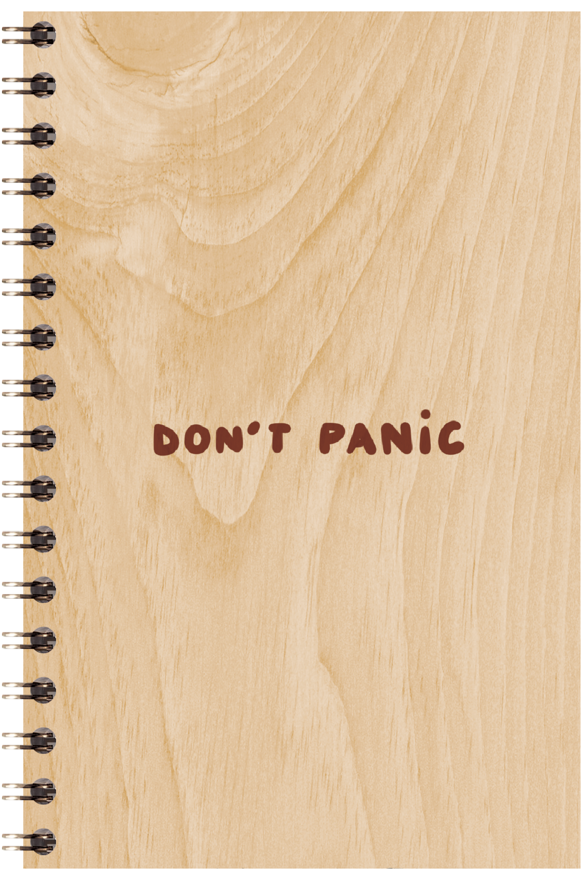 Carnet en bois wood + don't W