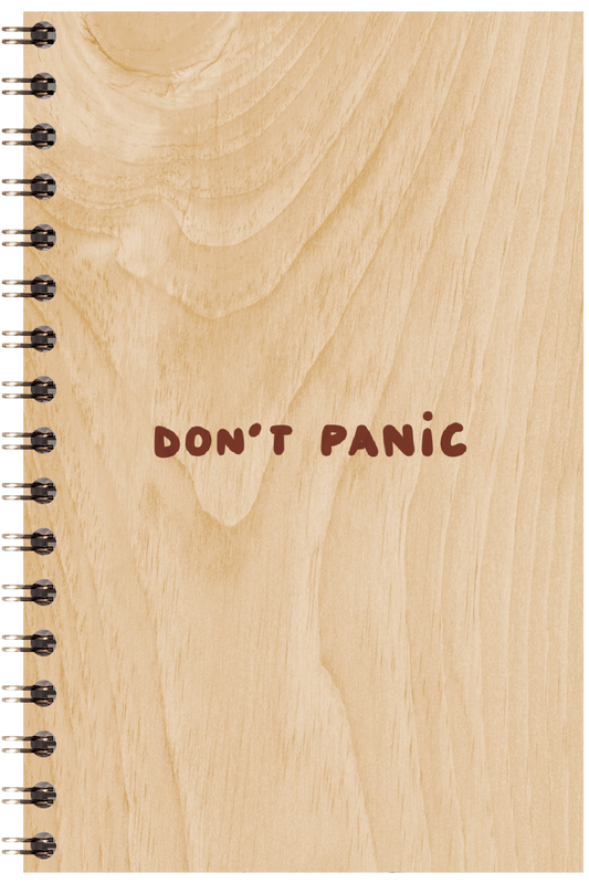 Carnet en bois wood + don't W