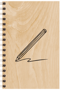 Carnet en bois wood + pencil W