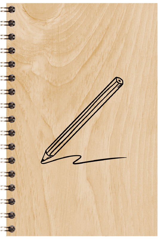 Carnet en bois wood + pencil W