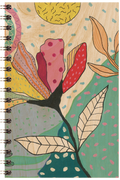 Carnet en bois giant flowers 1 W