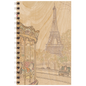Carnet en bois parisian displays Tour Eiffel W