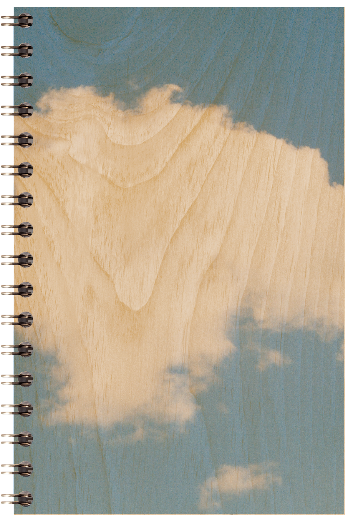 Carnet en bois photos nuage W