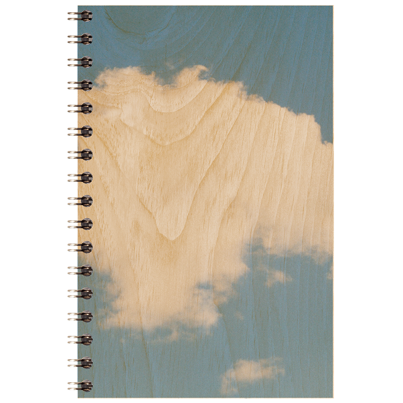 Carnet en bois photos nuage W