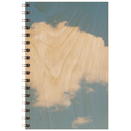 Carnet en bois photos nuage W