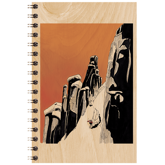 Carnet en bois ride couloir W