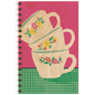 Carnet en bois still life cups W