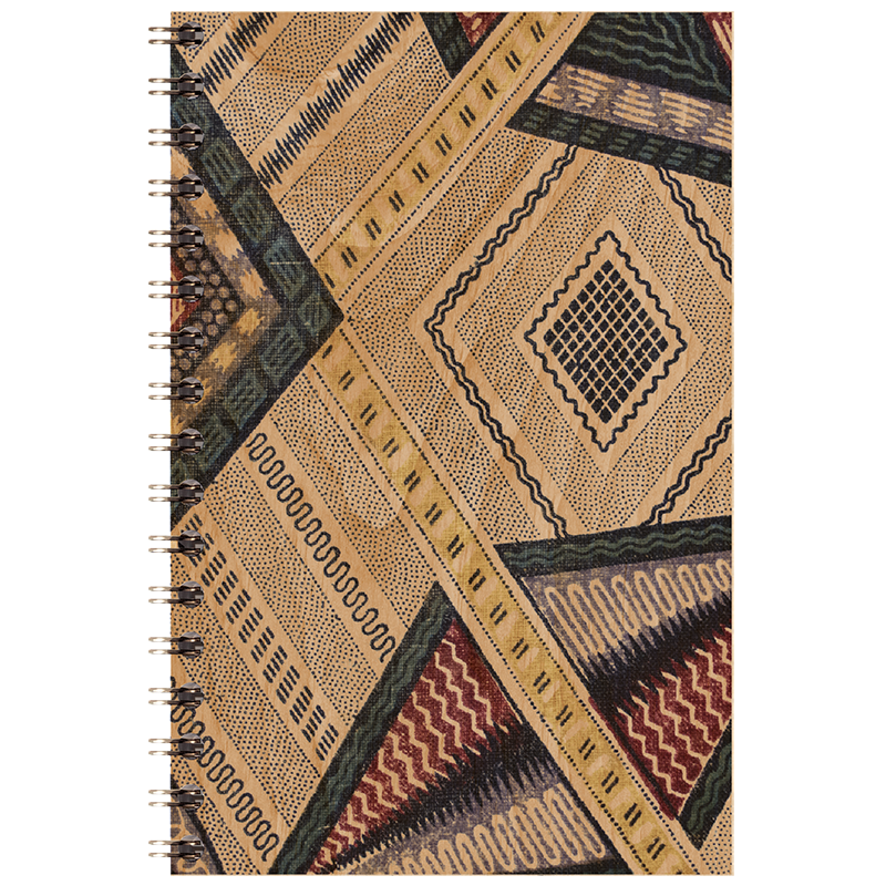 Wood notebook toile de jouy afrique cm W