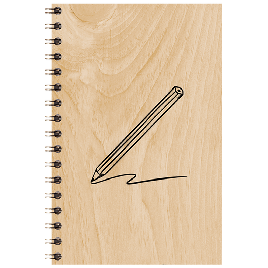 Carnet en bois wood + pencil W