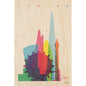Carte en bois cities London W