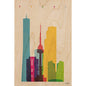 Carte en bois cities Seoul W