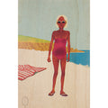 Carte en bois France beach W