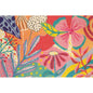 Wood postcard giant flowers 6 W