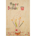 Carte en bois greetings 2 AK cake W