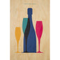 Carte en bois greetings 2 BL HNY W