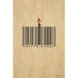 Carte en bois greetings 2 FB candle W