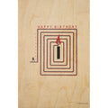 Carte en bois greetings 2 FB labyrinthe W