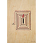 Carte en bois greetings 2 FB labyrinthe W