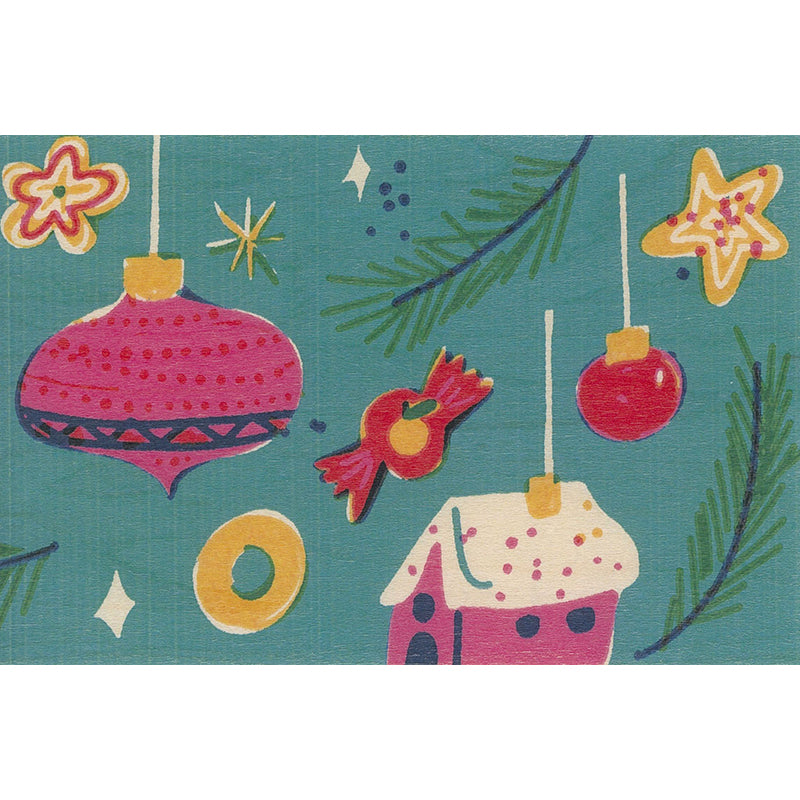 Carte en bois greetings 3CA Xmas tree W