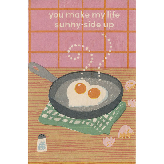 Carte en bois greetings 3CA eggs W