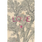 Carte en bois greetings 3CG love W