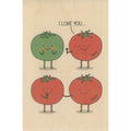 Carte en bois greetings 3MO love W