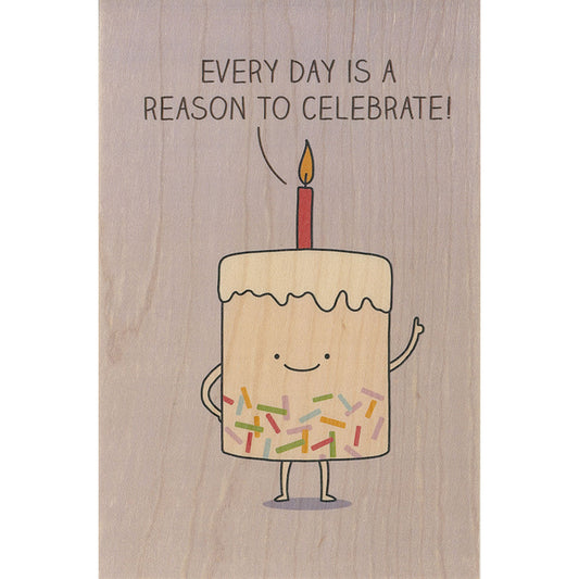 Carte en bois greetings 3MO reason W