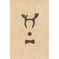 Carte en bois greetings 3PN cerf W