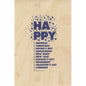 Carte en bois greetings 3TY hap blue W