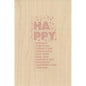 Carte en bois greetings 3TY hap pink W