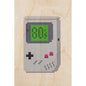 Carte en bois hello 80's gameboy W