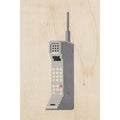 Carte en bois hello 80's phone W
